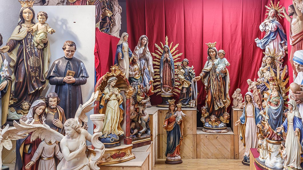 Exposición de Arte Sacro - Bergland esculturas de madera - Ortisei in Val Gardena