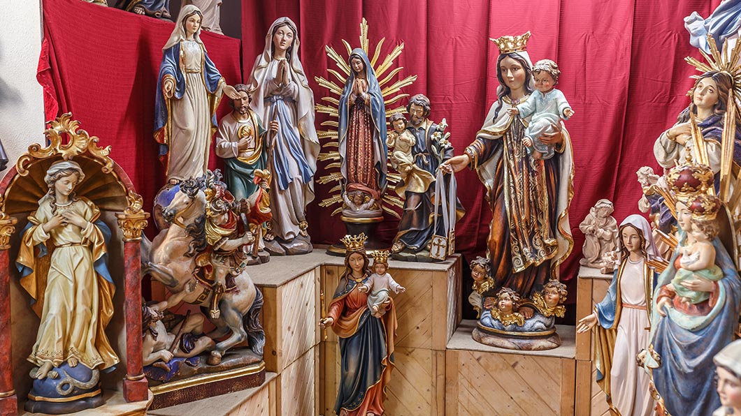 Exposición de Arte Sacro - Bergland esculturas de madera - Ortisei in Val Gardena