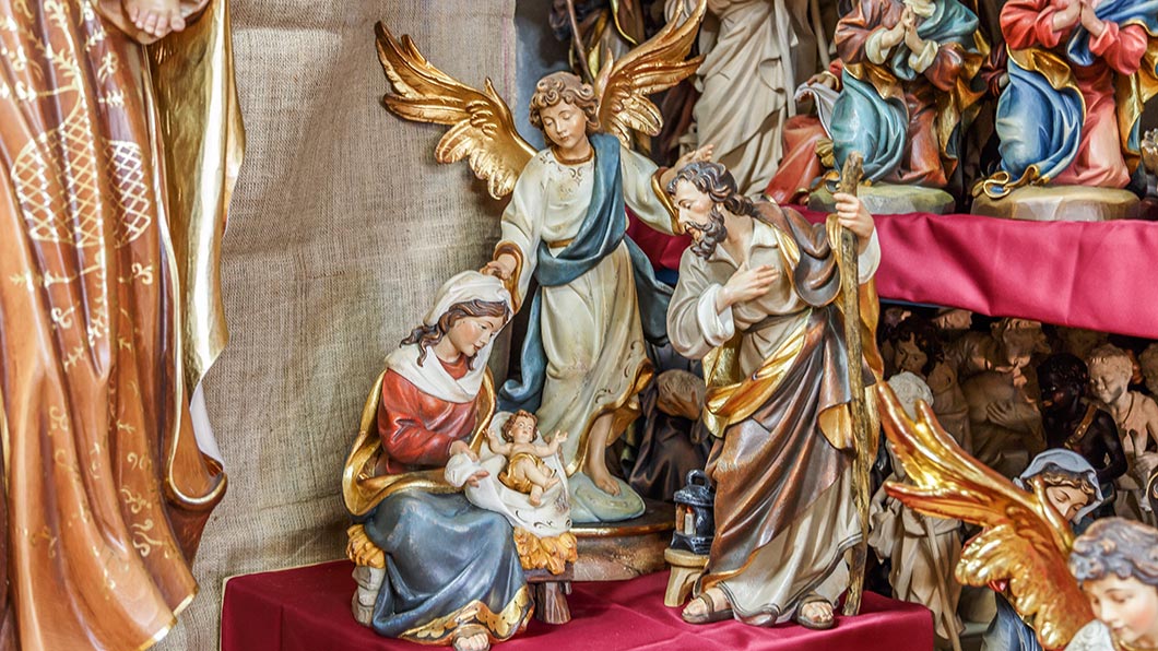 Exposición de Arte Sacro - Bergland esculturas de madera - Ortisei in Val Gardena