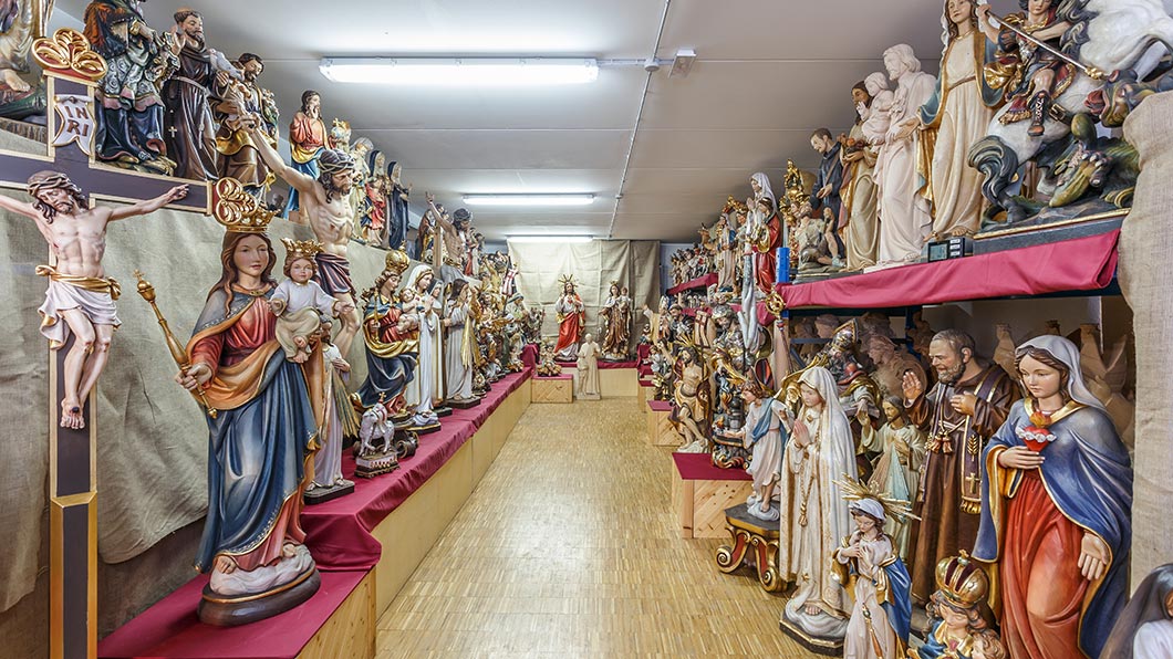 Exposición de Arte Sacro - Bergland esculturas de madera - Ortisei in Val Gardena