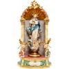 Assumption of Mary with aureole - Home altar baroque 57 cm Colored maple