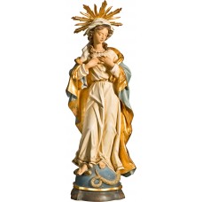 Blessed Virgin baroque with aureole 30 cm Antique