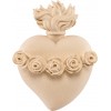 Immaculate Heart of Mary 9 x 6 cm Natural maple
