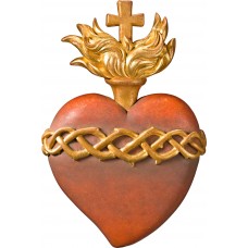 Sacred Heart of Jesus 12 x 8 cm Antique