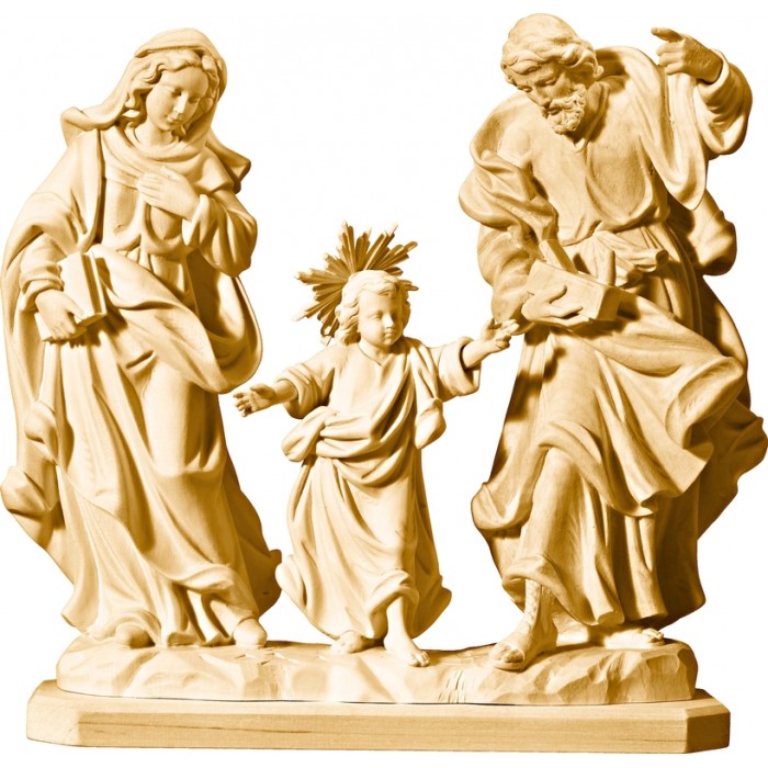 Holy Family baroque 20 cm Stained maple