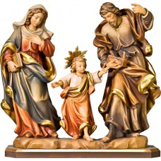 Holy Family baroque 20 cm Colored maple