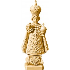 Infant Jesus of Prague 7 cm Stained maple