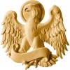 St. John Evangelist symbol (eagle) 7 x 7 cm Stained maple