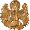 St. John Evangelist symbol (eagle) 9 x 9 cm Real Gold antique