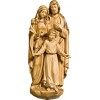 Holy Family for wall 12 cm Stained+tones maple