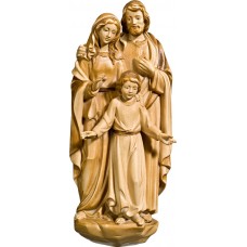 Holy Family for wall 30 cm Stained+tones maple