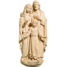 Holy Family for wall 80 cm Natural linden