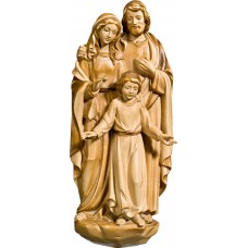 Holy Family for wall 36 cm Stained+tones maple