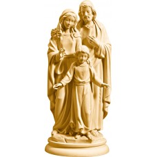 Holy Family 12 cm Stained maple