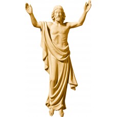 Resurrection of Christ for the wall 20 cm Stained maple