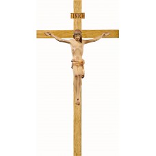 Corpus Da Luca on oak cross 24 cm [50x24cm] Antique