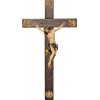 Corpus Baroque on cross Old wood with Evangelists 23 cm [63x36cm] Colored maple