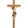 Cristo Barroco en cruz de roble simple ancha 11 cm [25x13cm] Color arce
