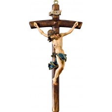 Cristo Barroco en cruz arqueada