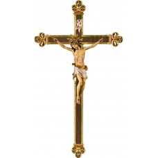 Cristo Pisa en cruz barroca