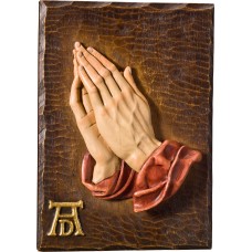 Praying hands (Albrecht Dürer) 10 x 14 cm Colored maple