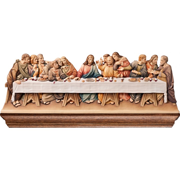 Buy Last Supper relief for the wall 32 x 13 cm Colored maple | Bergland ...