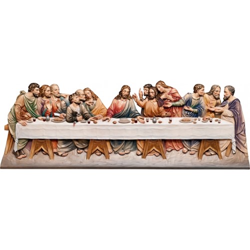 Buy Last Supper relief (without background) 185 x 64 cm Colored linden ...