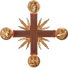 Cross with Evangelists and rays