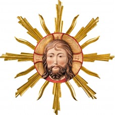 Cabeza de Cristo con aureola