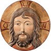 Head of Christ ø 6,5 cm Antique