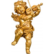 Berglandputto with violin 36 cm Full imitation gold