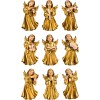 Symphonyangels (9 pieces) 9 cm Coat imitation gold