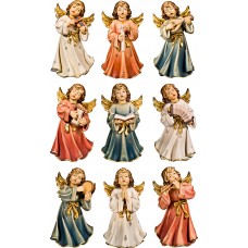 Symphonyangels (9 pieces) 15 cm Colored maple