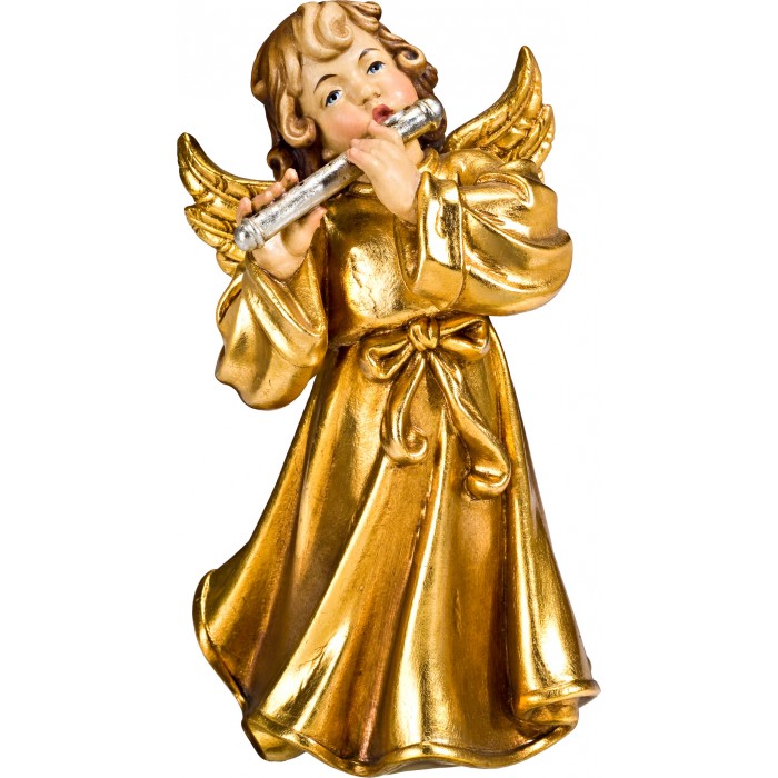 Symphonyangel with flute 11 cm Coat imitation gold