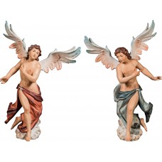 Neapolitan angelpair for the wall 20 cm Antique (without gold)