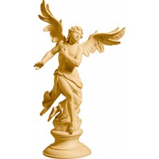 Neapolitan angel on base left 20 cm Stained maple