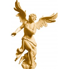 Neapolitan angel for the wall left 15 cm Stained maple