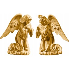 Angelpair kneeling 10 cm Stained maple