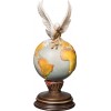 Dove of peace on globe 24 cm Colored maple