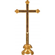 Cruz barroca en peana 65 x 31 cm Antiguo