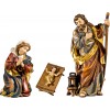 Holy Family with Jesus Child in simple cradle (without base) 75 cm Serie Real Gold new