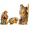 Holy Family with Jesus Child fixed in cradle (without base) 50 cm Serie Antique