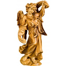 Annunciation Angel left 12 cm Serie Stained+tones maple