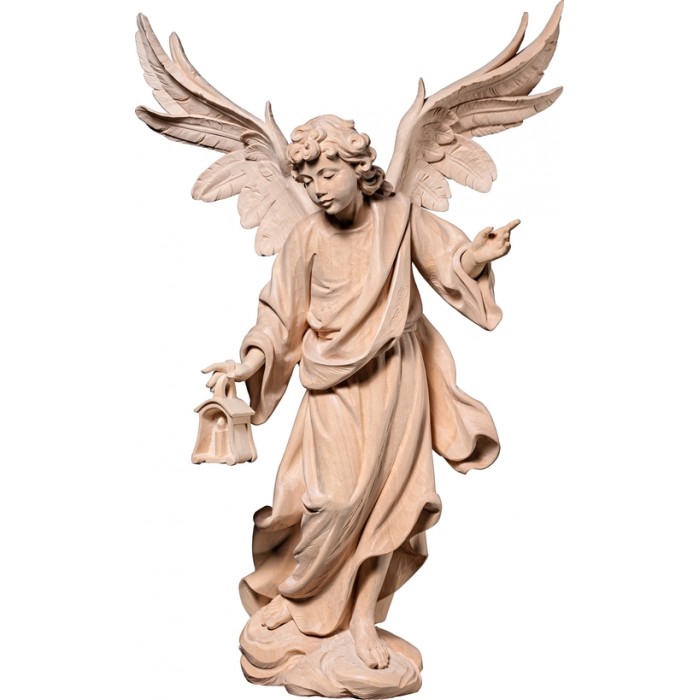 Angel with lantern 75 cm Serie Natural linden