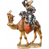King on camel (with base) 18 cm Serie Colored maple
