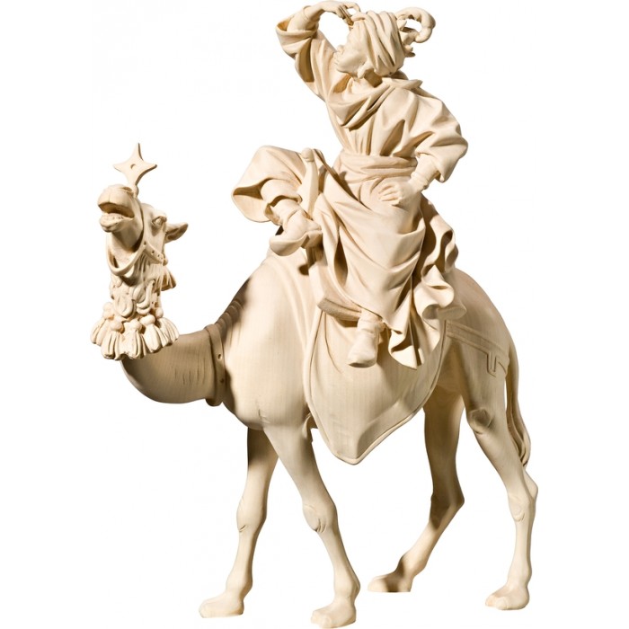 King on camel (without base) 18 cm Serie Natural maple
