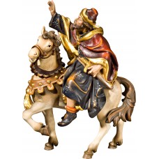 King on horse (without base) 50 cm Serie Real Gold new