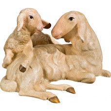Sheep group lying (without base) 50 cm Serie [14x20cm] Real Gold new