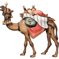 Camel with baggage (without base) 50 cm Serie Colored linden