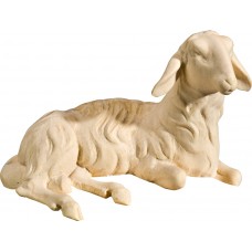 Sheep lying (without base) 10 cm Serie Natural maple